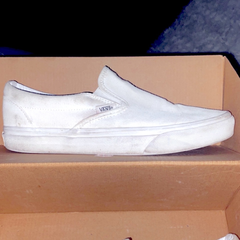 Classic white slip on vans